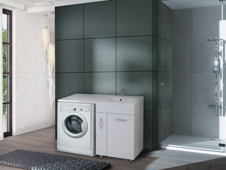 Тумба с раковиной Onika Нави 60.12, белая 