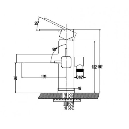 Смеситель для раковины Kaiser Sharp 64088 Хром 