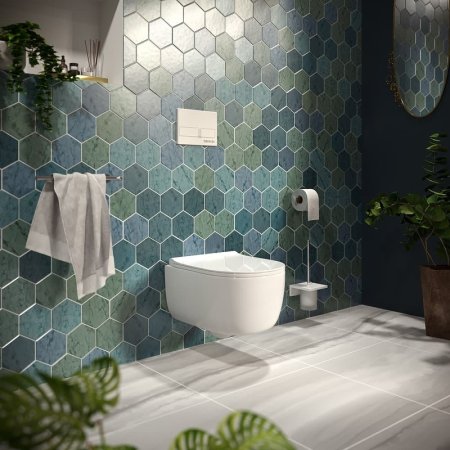 Инсталляция Berges Novum L4 040214 для унитаза с Белой клавишей смыва 