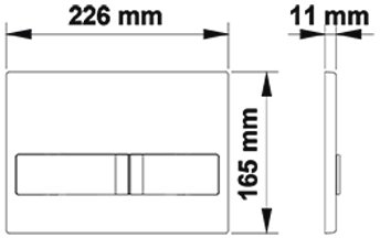 Инсталляция Berges Novum L4 040214 для унитаза с Белой клавишей смыва 