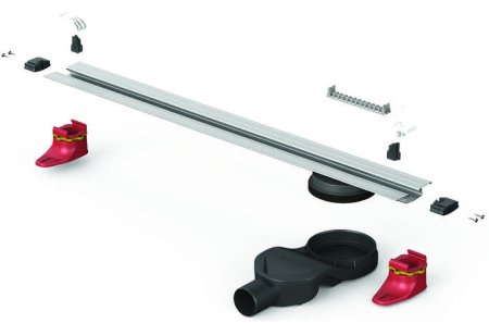 Душевой лоток Berges Super Line 550 090180 с решеткой Хром матовый 