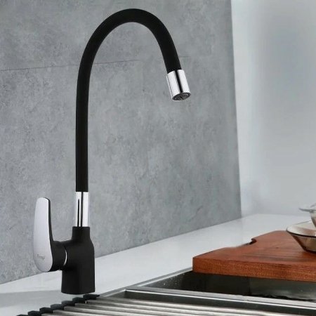 Смеситель для кухни Frap F4453-04 Черный матовый 