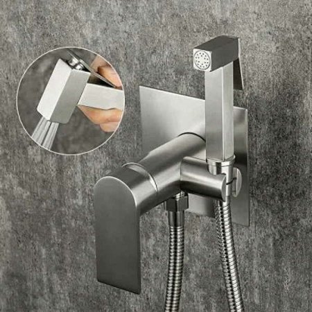 Гигиенический душ со смесителем Gappo G7299-20 Сатин 