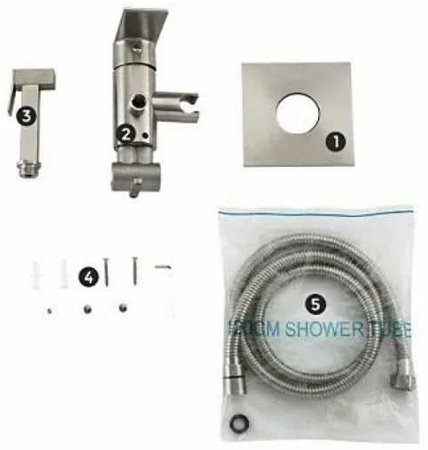 Гигиенический душ со смесителем Gappo G7299-20 Сатин 