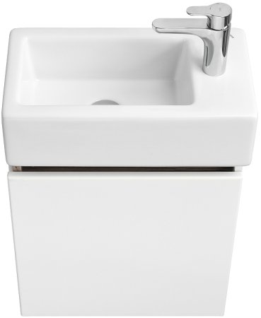 Тумба под раковину Aquaton Эклипс 45 М R 1A172801EK49R подвесная Белый Эбони светлый 