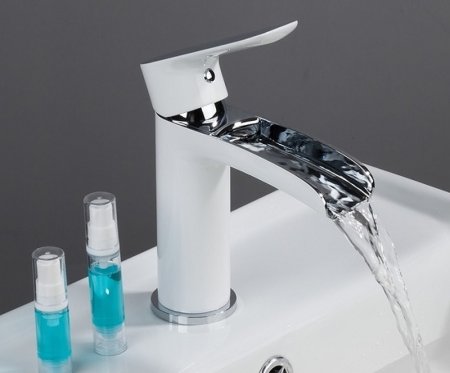 Смеситель для раковины Gappo G48 G1048-8 Белый Хром 