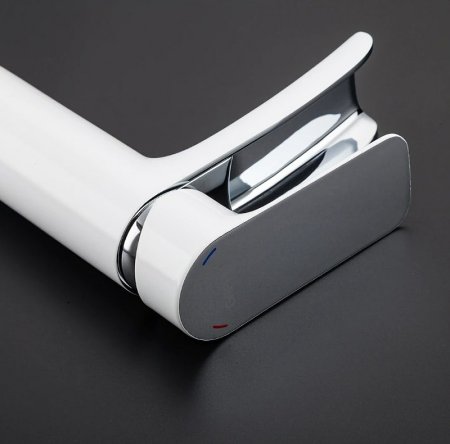 Смеситель для раковины Gappo G48 G1048-8 Белый Хром 