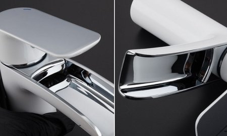 Смеситель для раковины Gappo G48 G1048-8 Белый Хром 