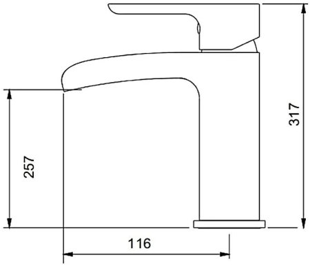 Смеситель для раковины Gappo G48 G1048-8 Белый Хром 