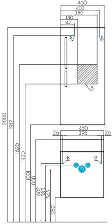 Зеркало Aquaton Эклипс 46 1A129002EK010 с выключателем 