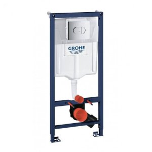 Инсталляция для унитаза GROHE Rapid SL 38981000, комплект 3 в 1, с кнопкой смыва Arena Cosmo (Грое)