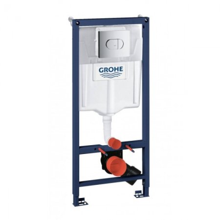 Инсталляция для унитаза GROHE Rapid SL 38981000, комплект 3 в 1, с кнопкой смыва Arena Cosmo (Грое) 