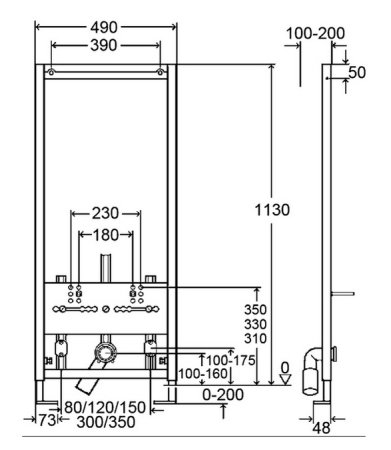 Система инсталляции для биде Viega Eco Plus 461850 
