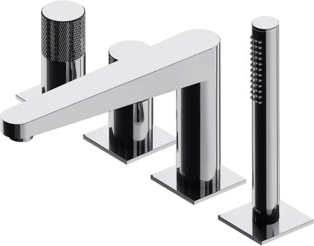 Смеситель Omnires Contour CT8032CR на борт ванны, хром 
