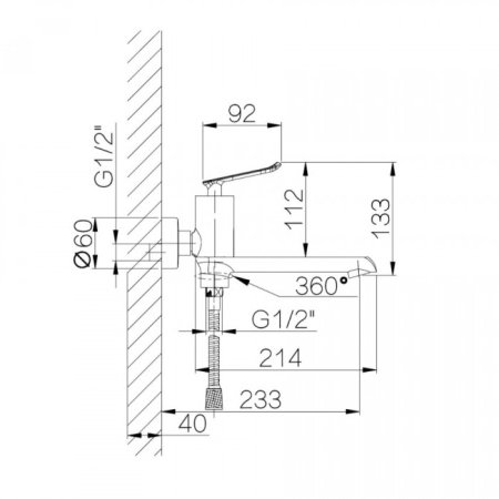 Cмеситель для ванны GANZER VILDA GZ20032F WHITE 