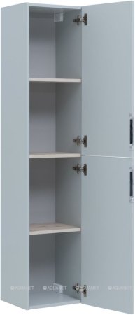 Пенал Aquanet Алвита New 35 Серый 