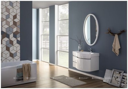 Зеркало Aquanet Сопрано 70 белый 