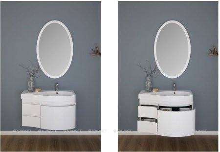 Зеркало Aquanet Сопрано 70 белый 