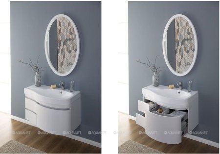 Зеркало Aquanet Сопрано 70 белый 