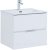 Тумба с раковиной Aquanet Алвита New 60 2 ящика, белый матовый 