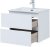Тумба с раковиной Aquanet Алвита New 60 2 ящика, белый матовый 