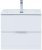 Тумба с раковиной Aquanet Алвита New 60 2 ящика, белый матовый 