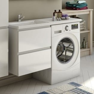 Тумба с раковиной Эстет Dallas Luxe 115 подвесная, 2 ящика, L 