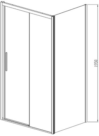 Душевой уголок Vincea Soft 110x90 VSR-3SO9011CL профиль Хром стекло прозрачное 