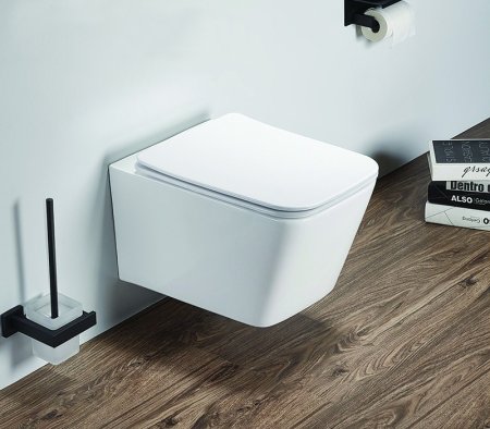 Унитаз Azario Nova AZ-2216 SP подвесной Белый с сиденьем Микролифт 