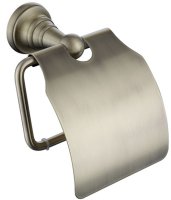 Держатель туалетной бумаги Kaiser KH-4200 с крышкой Бронза