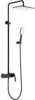 Душевая система Kaiser Strike 09182-2 с термостатом Черная матовая 