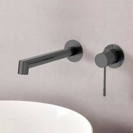 Смеситель для раковины Vincea Desire VBFW-1D1GM Вороненая сталь 