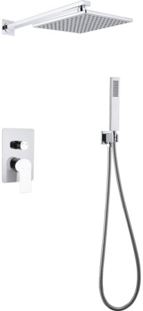 Душевая система Abber Weiss Insel AF8018W Белая Хром 