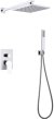 Душевая система Abber Weiss Insel AF8018W Белая Хром 