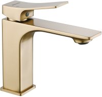 Смеситель для раковины Shevanik S6101G, золотой сатин