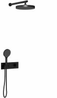 Душевая система Vincea Inspire VSFW-422TI2MB с термостатом Черная матовая