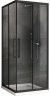Душевой уголок Abber Schwarzer Diamant 90х90 AG02090BH профиль Черный стекло прозрачное 