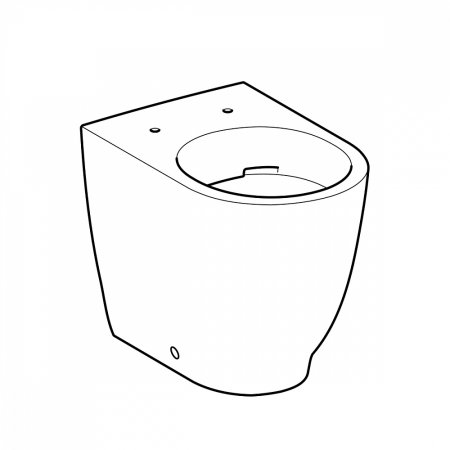 Унитаз приставной Geberit Acanto 500.602.01.2 Rimfree 