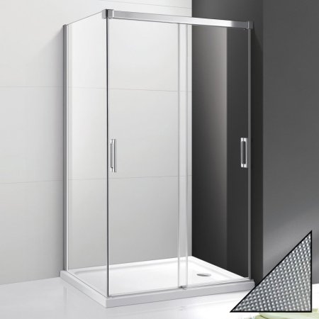 Душевой уголок Cezares Tandem Soft AH-2-120/90-P-Cr-L стекло punto 