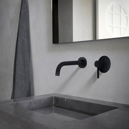 Смеситель для раковины Abber Wasser Kreis AF8112B Черный матовый 