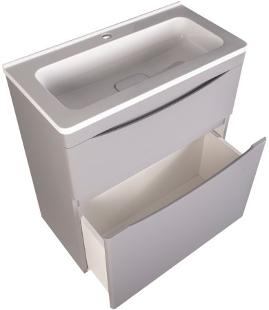 Тумба под раковину Style Line Бергамо 70 СС-00002312 Серая антискрейтч 