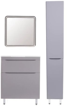 Тумба под раковину Style Line Бергамо 70 СС-00002312 Серая антискрейтч 