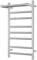 Полотенцесушитель электрический с полочкой (лесенка) Bauedge Stil Shelf DB-0020, 40x80 см
