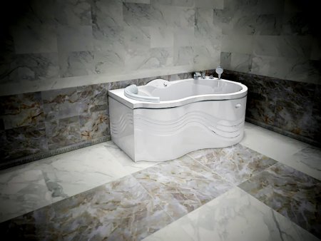 Акриловая ванна Радомир Паллада Комфорт Gold правая 