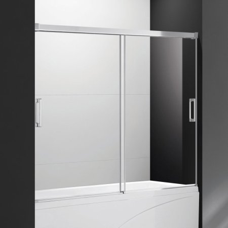 Шторка на ванну Cezares Tandem Soft VF 2 170/145 C Cr IV стекло прозрачное 