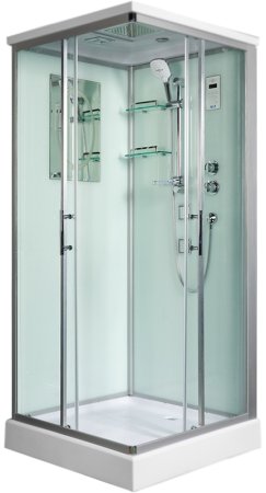 Душевая кабина WeltWasser WW500 Laine 804 80x80 10000003267 профиль Хром стекло прозрачное 