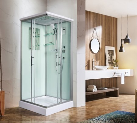 Душевая кабина WeltWasser WW500 Laine 804 80x80 10000003267 профиль Хром стекло прозрачное 