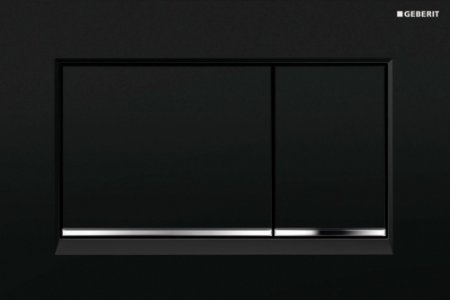Кнопка смыва Geberit Sigma 30 115.883.KM.1 черная / хром 