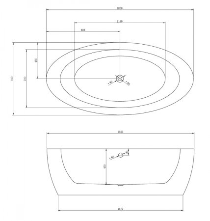 Акриловая ванна ABBER AB9206 