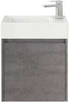 Тумба с раковиной BelBagno KRAFT MINI-500/260-1A-SO-CG-R Cemento Grigio